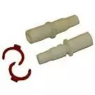 Jatkoliitin putki/letku 10/12mm Jatkoliitin sisältää klemmarit - Muut vesijärjestelmän osat - 0700607 - 1