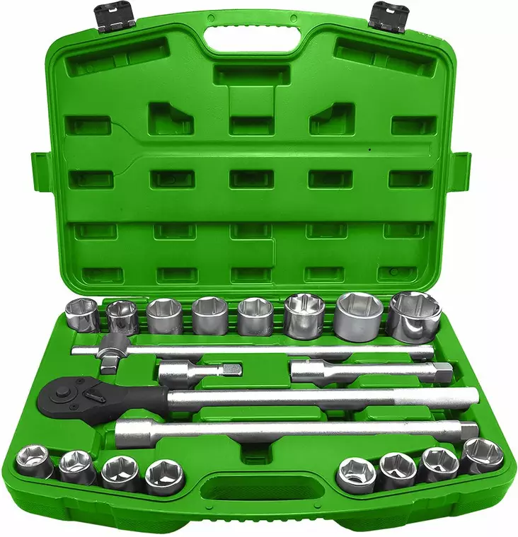 JBM 3/4" räikkä- ja hylsysarja 19-50mm 21 osaa - Hylsysarjat - 50-53727 - 1