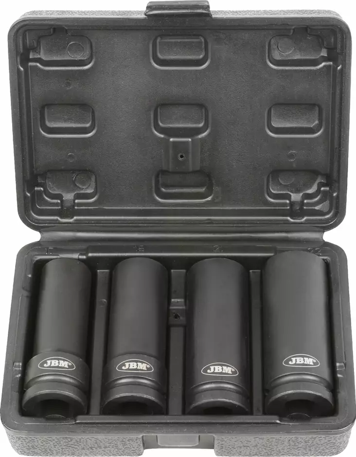 JBM pyöristyneen pultin voimahylsysarja 17-22mm - Hylsysarjat - 50-53197 - 1