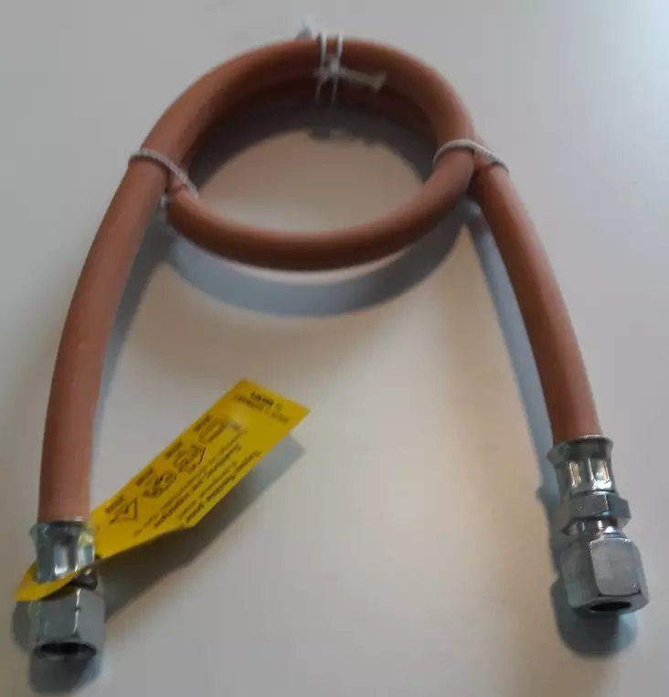 Kaasuletku säädin/10 mm putki, 750 mm 1/4" säätimeen, liitos GOK10 mm putkeen - Säätimet, vaihtajat, letkut, suodattimet - 0500207 - 1