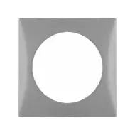 Kehys harmaa 59.5x59.5 mm, reikä 42.5 mm - Sähkörasiat ja pistokkeet - 918272507 - 1