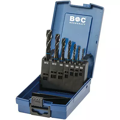 Konekierretappisarja M3-12 HSS-E C Sininen - Kierrepakat ja -tapit - 259-41541330007 - 1