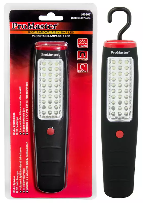 Korjaamovalaisin 130 lm magneetilla - Taskulamput - J60307 - 1