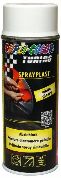 Kumipinnoite Spray Valkoinen Kiiltävä 400 ml - Erikoismaalit - 104-388057 - 1