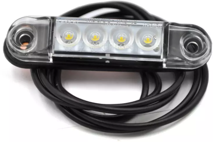 LED Etuäärivalo Valkoinen 12/24V 77,5x18,5x11mm - Äärivalot - PSL307 - 1