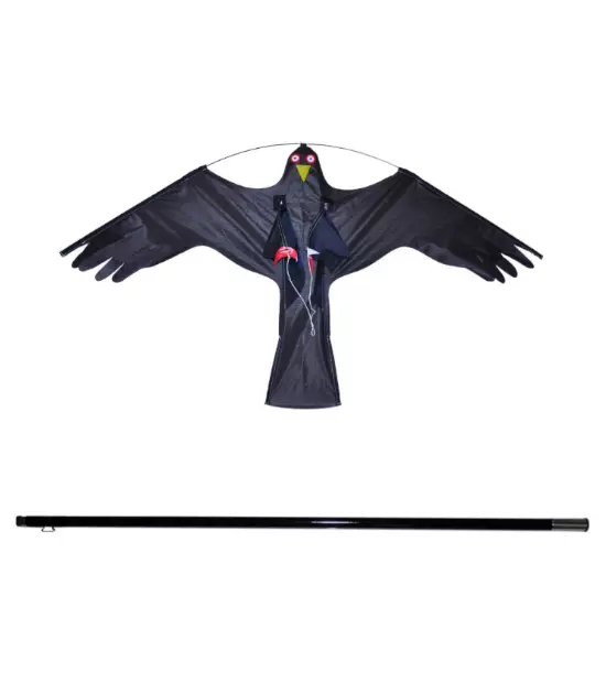 Linnunpelätin Leija 120 x 68 cm Green Land Teleskooppivarrella 4 m - Karavaanarin tärkeimmät tarvikkeet - 102397037 - 1