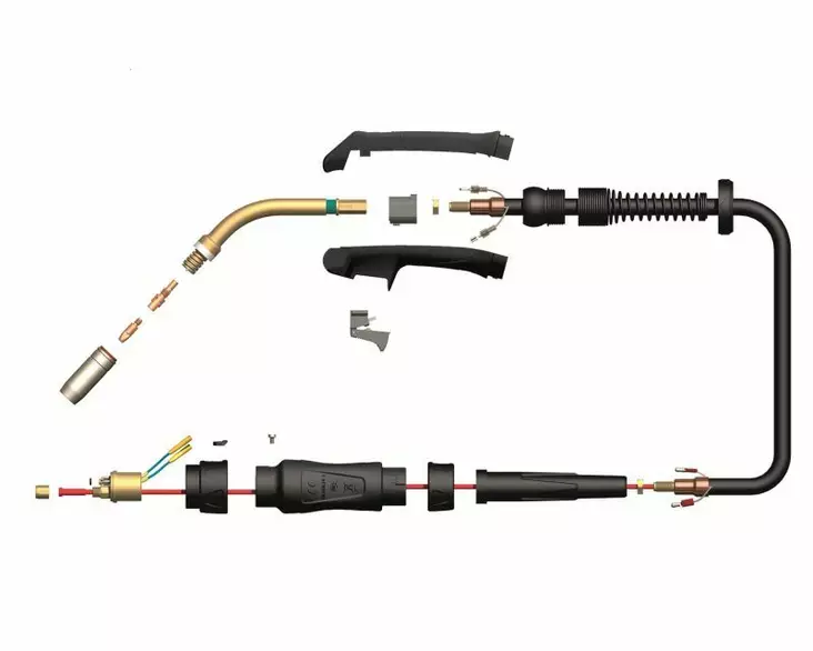 MIG poltin 250A-5M Wameta - MIG/MAG-polttimet ja kulutusosat - WA60307 - 1