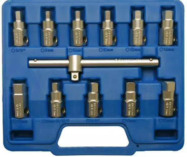 Öljytulppa-avaimet BGS 12-osaa 3/8" - Öljytulpan avaimet ja öjytikut - BGS1017 - 1