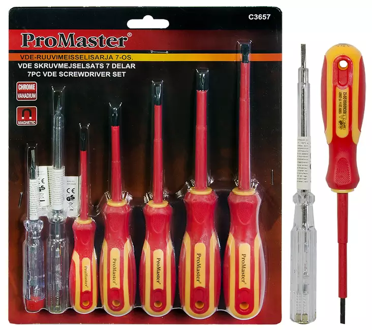 Ruuvimeisselisarja 7-os. VDE - Ruuvitaltat - C3657 - 1