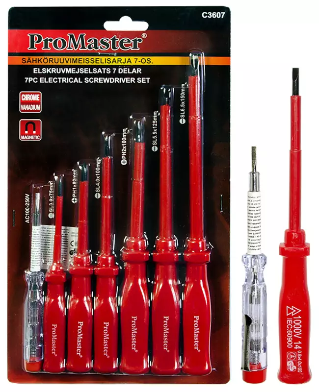 Sähköruuvimeisselisarja 7-os. - Ruuvitaltat - C3607 - 1