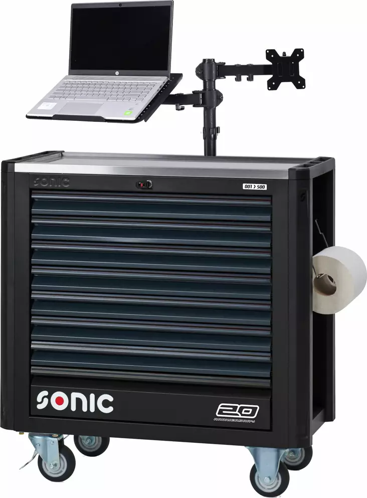 Sonic S12 NEXT työkaluvaunu työkaluilla 511 osaa - Työkaluvaunut työkaluilla - SON751187 - 1