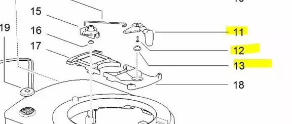 Thetford liukuventtiilin vipu C222SWE, S223S C223CS, C224CW - Kaikki Thetford kasettivessojen varaosat - 20095307 - 1