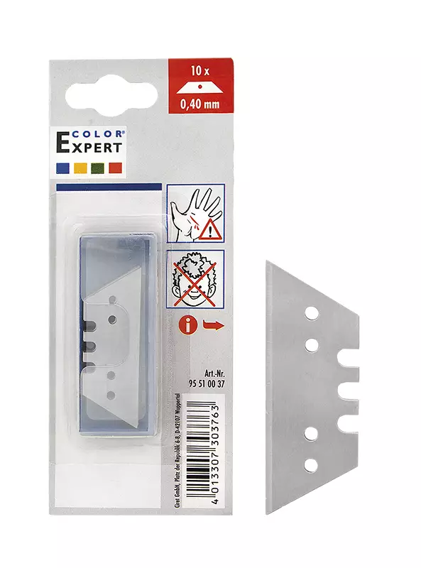Trapetsiterä 10 kpl 0.4 mm - Puukot, veitset ja kaapimet - CE95510037 - 1