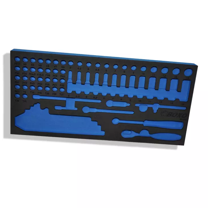 Työkalualusta 1/4" hylsysarjalle - Lisävarusteet työkaluvaunuihin - 284-BXE037 - 1