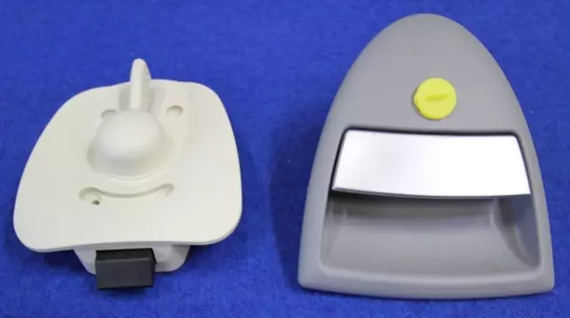 Ulko-oven lukko oikea, RAL 7073, HSC FF2 - Ovien, luukkujen osat - 2400012207 - 1