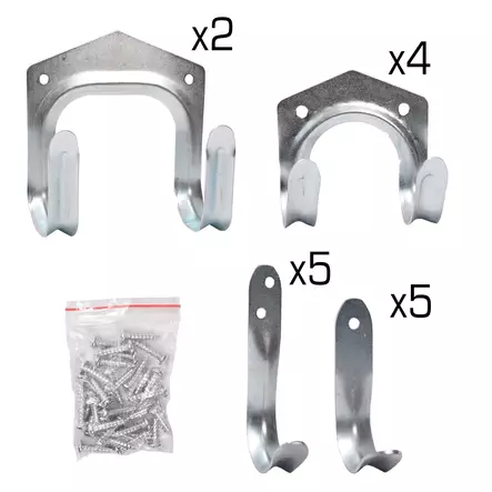 Finbullet Koukkusarja 16-os - Kannattimet reikälevyyn - 2508 - 1