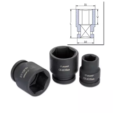 Konehylsyavain 1/2"8mm - Hylsyt - 284-B19-K8 - 1