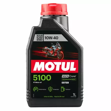MOTUL 5100 10W40 4T 4L - Nelitahtiöljyt - MOT104068 - 1
