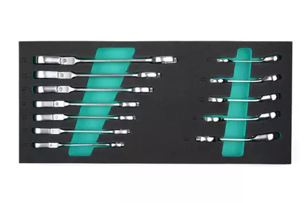 Räikkäkiintoavaimet nivelellä - Työkalumoduulit työkaluvaunuihin - K26048 - 1