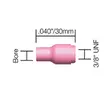 Kaasukupu UNF 3/8" 11 mm 2 kpl Wameta nro 7 - TIG-polttimet ja kulutusosat - WA61168 - 1
