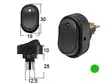 Keinukytkin 0-1 LED vihreä 12V - Sähkökytkimet - 1570-30088 - 1