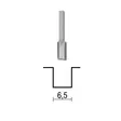 Urajyrsinterä, Ø 6,5 mm - Micromot poraus- ja jyrsintäterät - 29028 - 2