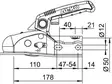 Kuulakytkin AK161 35/45/50 mm kuulakytkin AL-KO 450-750 kg - Kuulakytkimet - 1730218 - 2