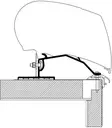 Thule markiisikiinnike katolle 3,5 m Omnistor 9200 / 6300 / 6200 - Kattokiinnikkeet markiisiin - 309958 - 1