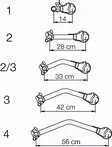Thule pyöränpidin Sport/Elite 2,5, 33 cm - Polkupyörätelineiden tarvikkeet - 308188 - 1