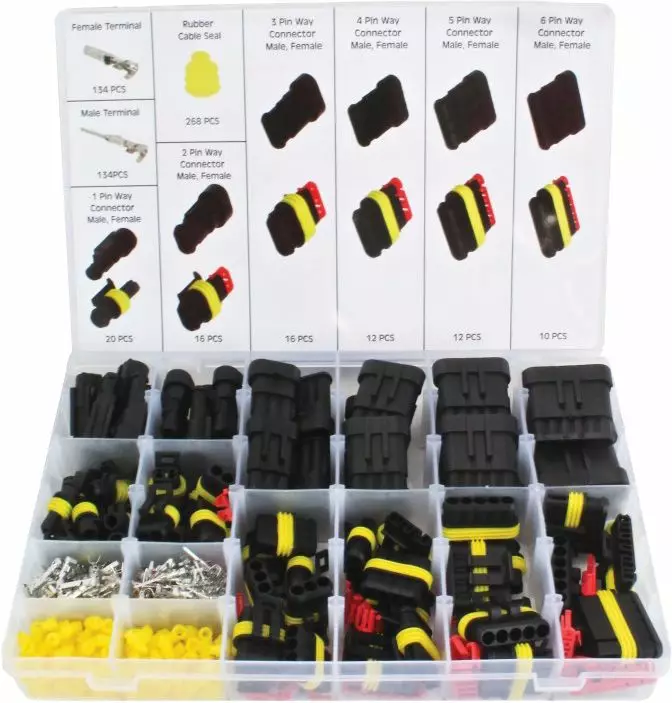 Asta sähköliitinsarja superseal max. 1,50mm²/ 2,40mm 622-osaa - Liitinlajitelmat - ASTA-TC538 - 1