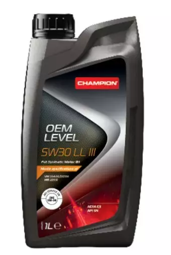 Champion OEM Level 5W30 LL III 1L - Moottoriöljyt - 1043898 - 1