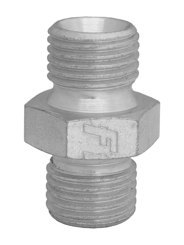 Clen kaksoisnippa 1/4" galvanoitu teräs - Clen painepesuriliittimet - CLT37068 - 1