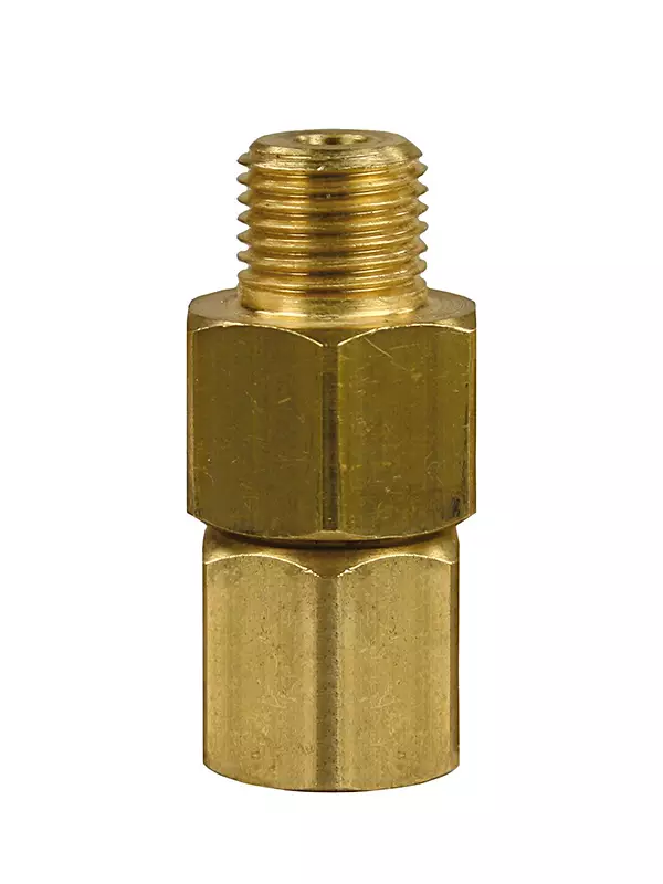 Clen pyörivä liitin ST 1/4"U - 1/4" S messinki - Clen painepesuriliittimet - CLT39538 - 1