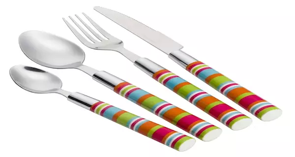 Flamefield aterinsetti Stripe, 16 osaa - Melamiiniastiastot ja aterimet - CS-958 - 1