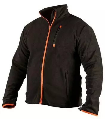 Fleece-takki musta koko 48 - Työvaatteet - 913-F48 - 1