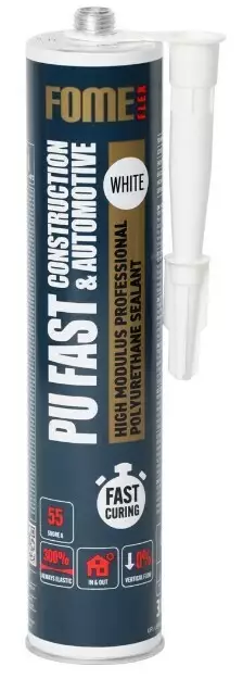 Fome Flex polyuretaaniliima- ja tiivistemassa Pu Fast, musta 310 ml - Liima- ja tiivistemassat - 142058 - 1