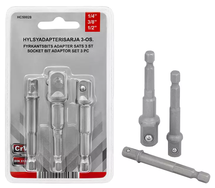 Hylsyadapterisarja 3-Os. - Jatkot, nivelet ja adapterit - HC50028 - 1