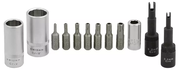 Ilmastointityökalut 1/4" - Ilmastointihuoltolaitteiden varusteet - HC50128 - 1