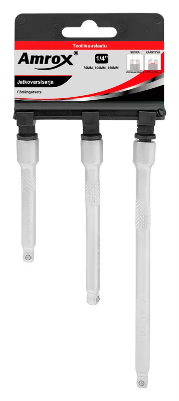 Jatkovarsisarja 1/4" 3-Os. Wobble - Jatkot, nivelet ja adapterit - TX11348 - 1