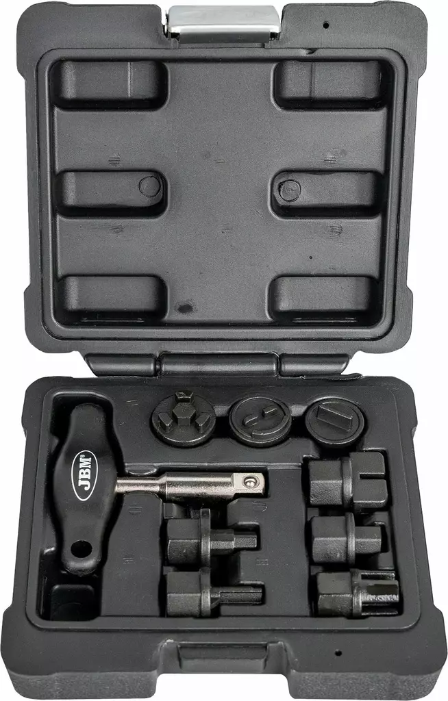 JBM 3/8" öljytulppa-avainsarja muovitulpille 9 osaa - Suppilot ja kannut - 50-54538 - 1