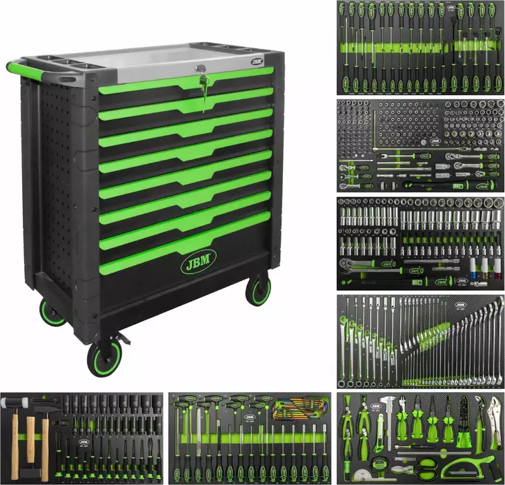 JBM 8LTK XL TYÖKALUVAUNU TYÖKALUILLA468 OSAA - Työkaluvaunut työkaluilla - 50-54688 - 1