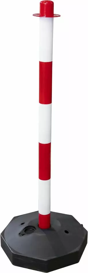 JBM rajaustolppa pvc pun/val 850mm - VDE huoltovarusteet - 50-53808 - 1