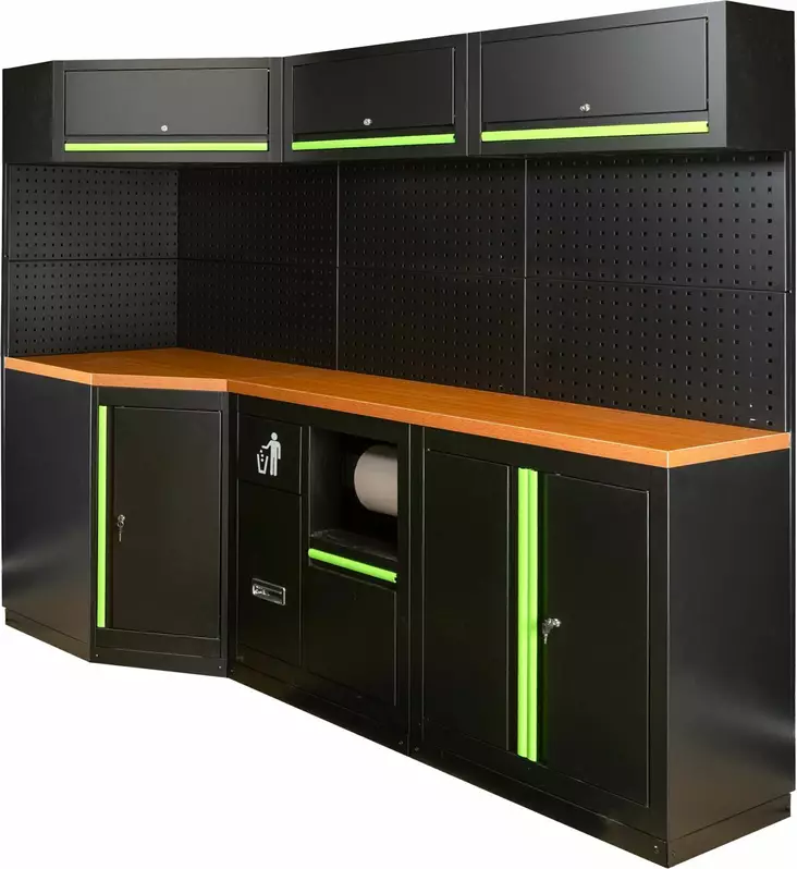 JBM työasemakokoonpano 1950x2160x500/800mm - Kalustekokonaisuudet - 50-SERIE518 - 1