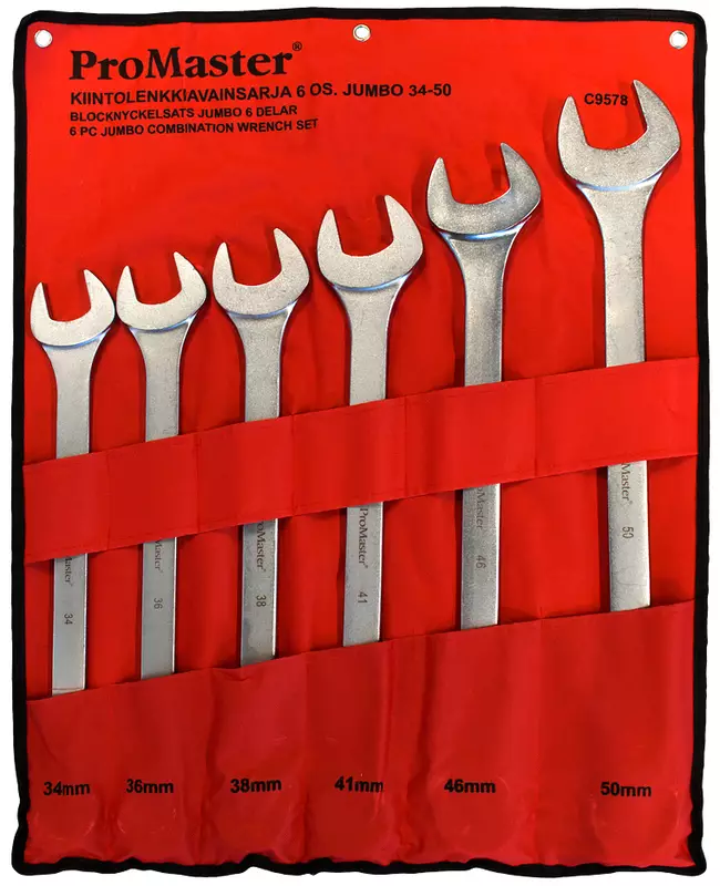 Kiintolenkkiavainsarja 6-os. Jumbo - Jako- ja lenkkiavaimet - C9578 - 1