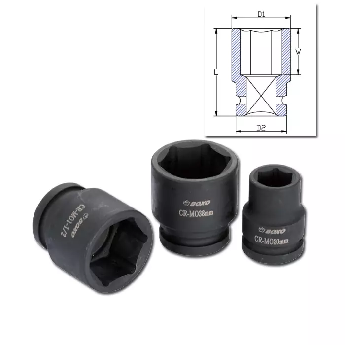 Konehylsyavain 1/2"8mm - Hylsyt - 284-B19-K8 - 1