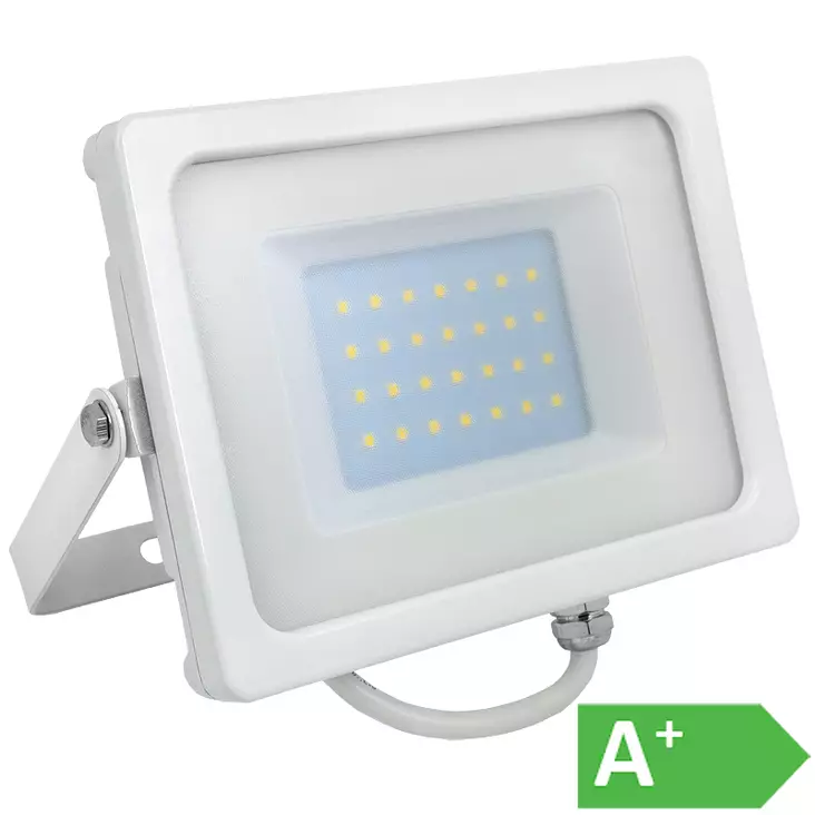 LED-heitin 30W 4000K 2550 lm IP65 valkoinen - Kaikki työmaavalot - LED5808 - 1