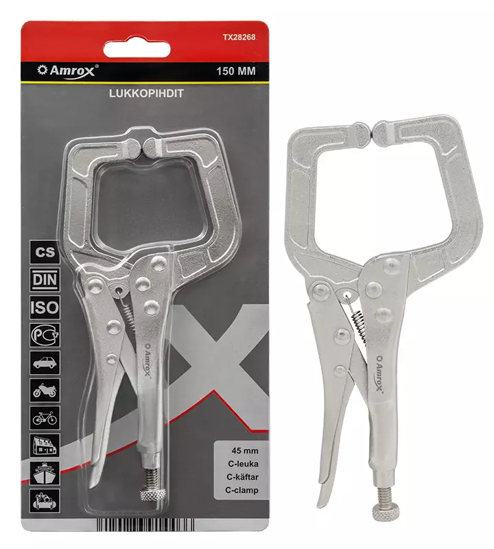 Lukkopihdit 150mm C-Leuka 45mm - Lukkopihdit - TX28268 - 1