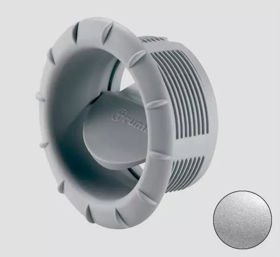 Päätesuutin 65/72 mm EN hopeanvärinen Truma - Ilmakeskuslämmityksen asennustarvikkeet - 40171-08 - 1