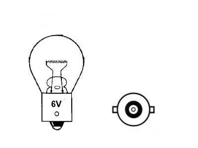 Polttimo AU-LITE 6V 21W BA15S - Auton polttimot - 6498 - 1