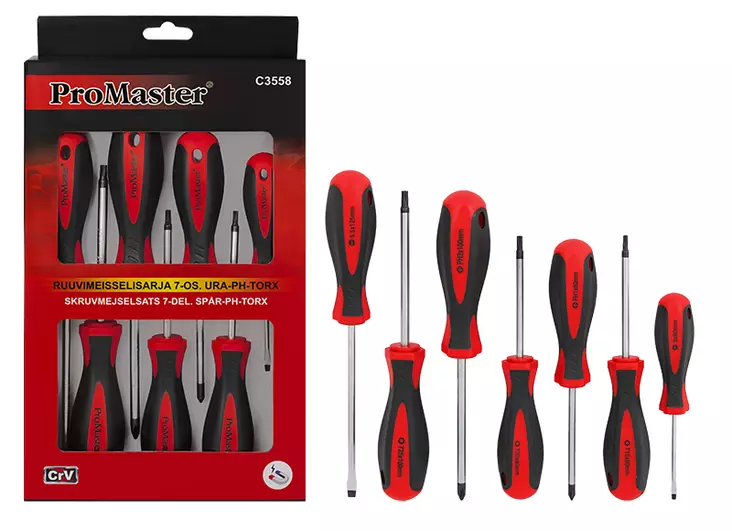 Ruuvimeisselisarja 7-os. URA-PH-TORX - Ruuvitaltat - C3558 - 1